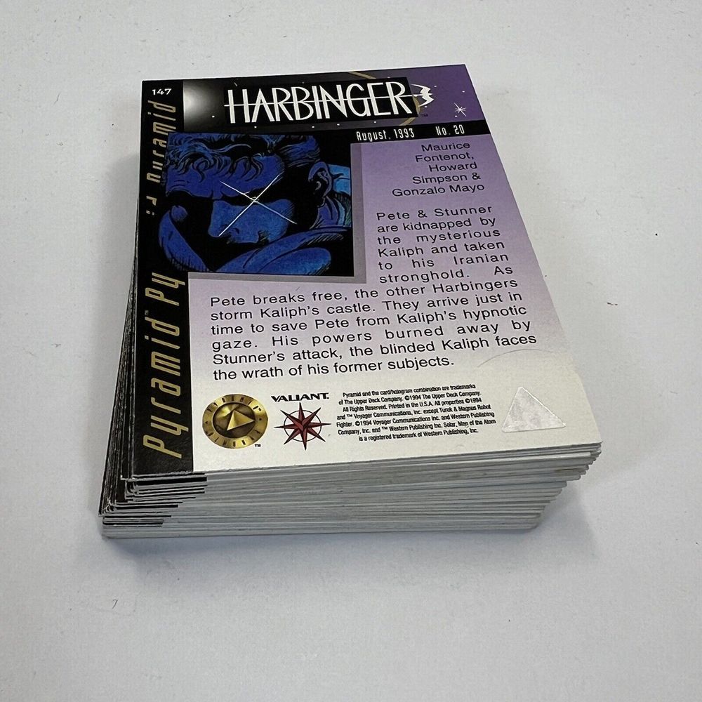 1994 Upper Deck Valiant Era 2 42 cards ranging from #181-260 Pyramid CV JD